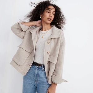 ✨🆕 Madewell Clairmont Crop Cargo Jacket